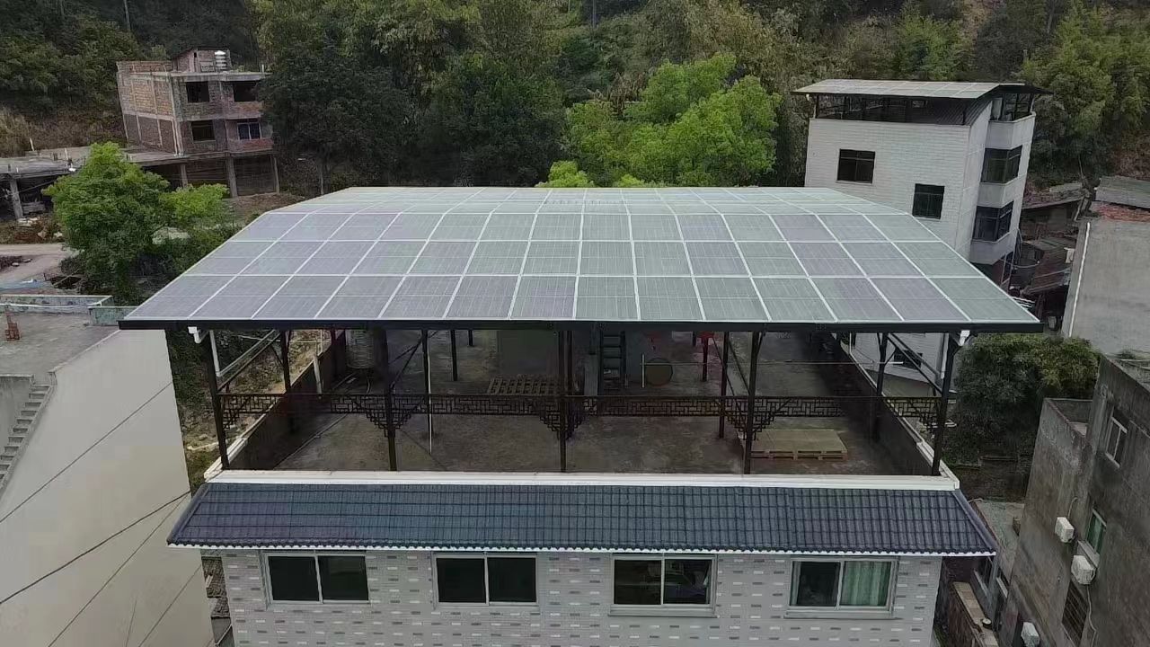 湘潭15kw+10kwh自建别墅家庭光伏储能系统